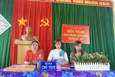 HỘI NGHỊ CÁN BỘ, VIÊN CHỨC, NGƯỜI LAO ĐỘNG TRƯỜNG MẦM NON SƠN CA NĂM HỌC 2022- 2023