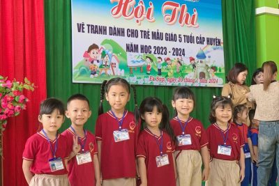 HỘI THI VẼ TRANH DÀNH CHO TRẺ MẪU GIÁO 5 TUỔI CẤP HUYỆN