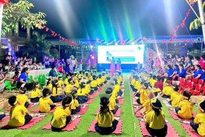 TRƯỜNG MN SƠN CA TỔ CHỨC HỘI THI RUNG CHUÔNG VÀNG